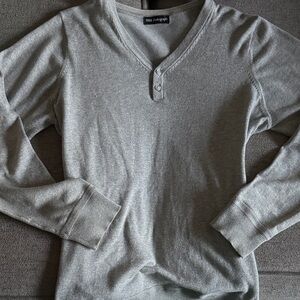 Autograph Light Gray V-Neck Sweater